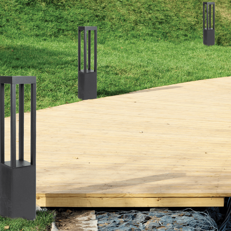 OUTDOOR FLOOR LIGHT LED 7W 3000K ALUMINIUM GRAPHITE (E367 Zambelis) - Zambelis