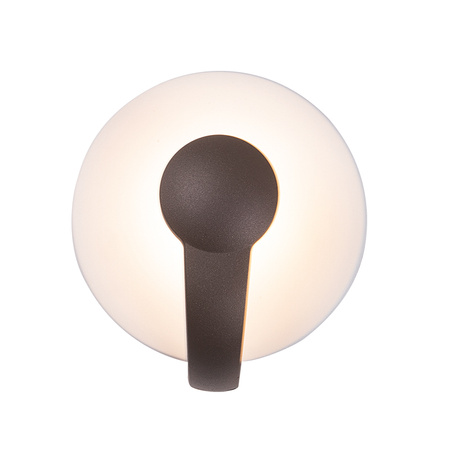 OUTDOOR WALL LIGHT LED 5W DARK BROWN - SANDY WHITE (E271 Zambelis) - Zambelis