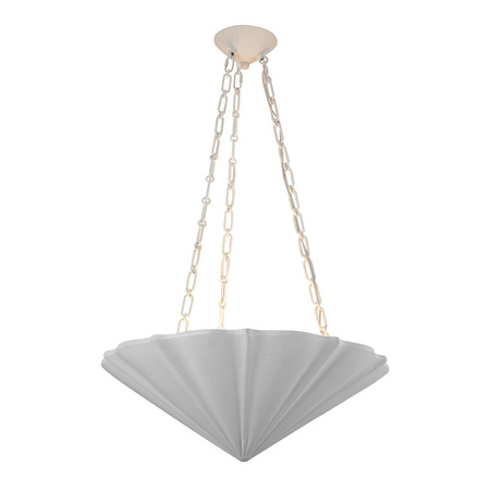 Lampa wisząca Martine - 3 źródła światła - Antyczna biel (QN-MARTINE-P-WHT) - Quintiesse