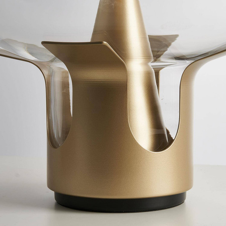 Lampa stołowa FATA transparentno złota 35 *46 cm (ST-7278-S GOLD) - Step into Design