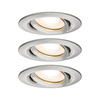 Oprawa wbudowana Nova premium IP65 ruchoma LED 3x7W 230V GU10 51mm Żelazo Szczotkowane (PL92900) - PAULMANN