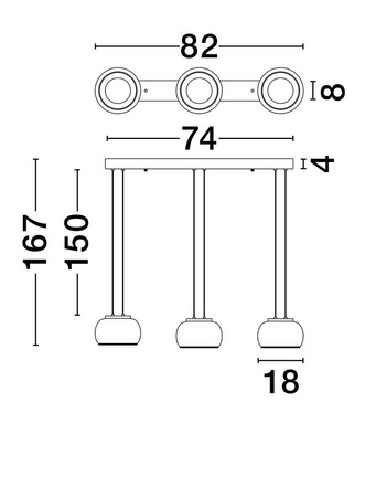 Lampa wisząca wewnętrzna HUARMEY (LE44843) - Luces Exclusivas