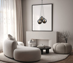 Lampa wisząca Perlos  (PND-54456-3A-HB-SMG) - Italux