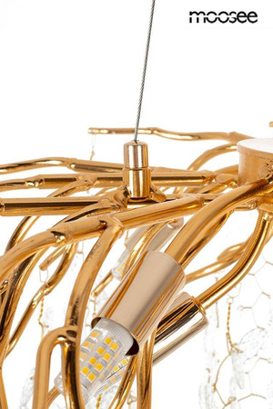 Ekskluzywna złota lampa wisząca RIVIERA 60 clear (5900168832947) - Moosee