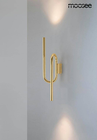 Lampa ścienna MACAROON złota (MSE010100376) - Moosee