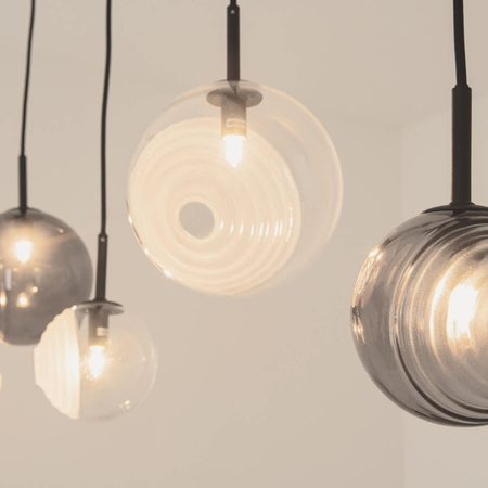 LINE LIGHT 5ΧG9 MAX 5W METAL-GLASS, CLEAR-FROST WHITE-SMOKED (23056 Zambelis) - Zambelis