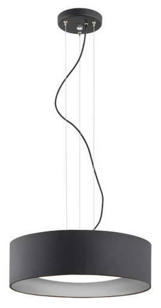 lampa wisząca 3 pł. MOHITO  czarny na zewnątrz, srebrny wewnątrz srebrny ARGON 1214 - żyrandol