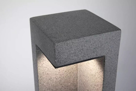 Outdoor 230V opr. słupkowa Concrea 6,8W IP65 czarny 3000K Sandstone Cement (PL94501) - Paulmann