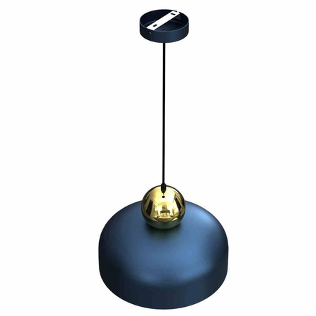 Lampa Wisząca HARALD GOLD/NAVY BLUE 1xE27 (MLP7695) - Milagro