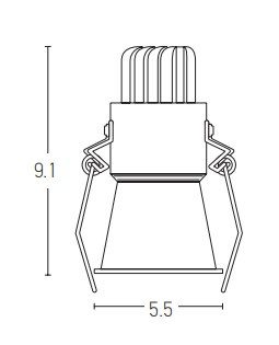 DOWNLIGHT SPOT LED 6W WHITE (S073 Zambelis) - Zambelis