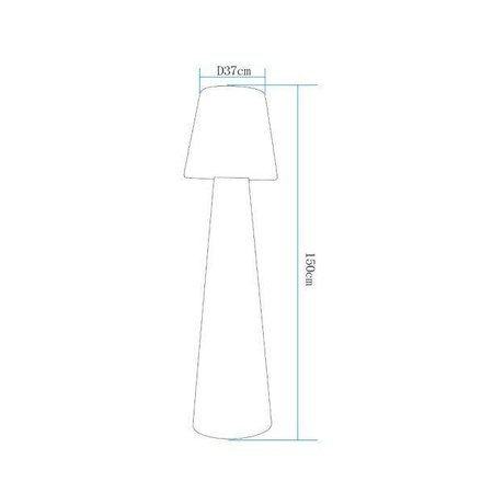 Lampa ogrodowa stojąca GARDENA L LED RGBW 16 kolorów 150 cm (ES-DC006) - Step into Design