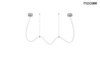 MOOSEE lampa wisząca LASSO 400 Smart      srebrna (MSE15011004421) - Moosee