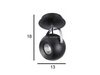 Kinkiet Plafon Gulia (FH5951BCB-120-1BK) Azzardo