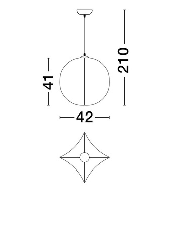 Lampa wisząca wewnętrzna MAPIRI (LE44747) - Luces Exclusivas