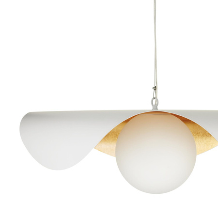 Lampa wisząca ENZO biało złota 80 cm (ST-F22020601-D80 white) - Step into Design