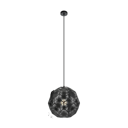 Lampa wisząca SKOURA 1 czarna (39618) - EGLO