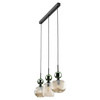 SOPHIA GREEN COGNAC LAMPA WISZĄCA 3XE14 (11147) - TK Lighting