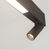 PENDANT LED LIGHT 7W + 32W 3000K BLACK (23254 Zambelis) - Zambelis