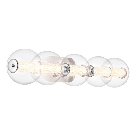 Kinkiet Atomo - 5 źródeł światła - Polerowany chrom (QN-ATOMO-5W-PC) - Quintiesse