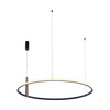 Lampa wisząca CLAUD czarna (22808-WOOD) - Zuma Line