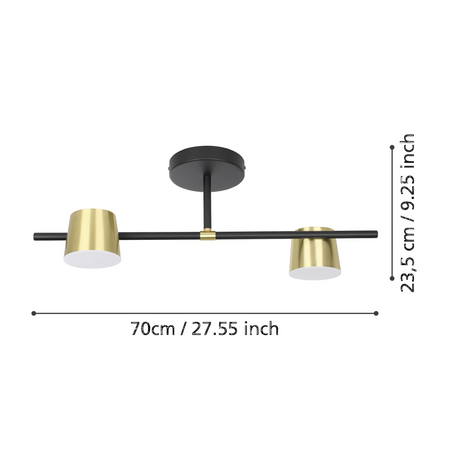 Lampa Sufitowa ALTAMIRA czarna (39983) - EGLO