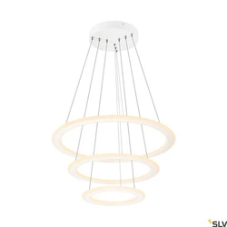 Lampa wisząca ONE FLAT triple DALI 2, Touch,  biała (1007702) - SLV