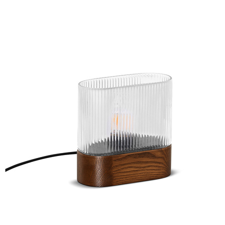 FLUMINA ST orzechowa lampa stołowa (FLS122P1) - Ummo