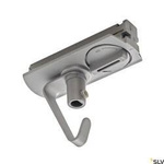 ADAPTER, do szyny wysokonapięciowej 1-fazowej, kolor srebrny, elektryczny, z hakiem (143172) - SLV