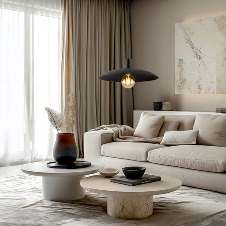 ASTRA BLACK 1XE27 LAMPA WISZĄCA (10712) - TK Lighting