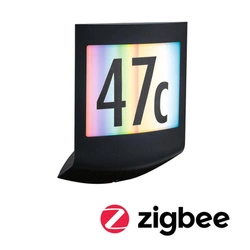 Oprawa elewacyjna PADEA LED SH Zigbee 8.2W 550lm DIM RGBW + zmierzchu IP44 3000K 230V antracyt tworzywo sztuczne (PL94513) - PAULMANN