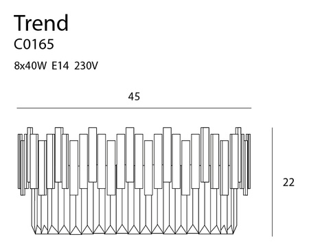 Plafon TREND 45 cm (C0165) - Maxlight