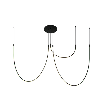 CEILING LED LIGHT 46W 3000K ALUMINIUM-SILICON BLACK (23051 Zambelis) - Zambelis