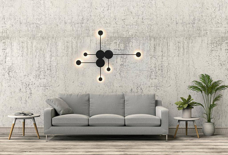 MOOSEE lampa ścienna SHADOW MULTI czarna (MSE010400213) - Moosee