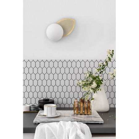 FYLLO B mosiężna lampa ścienna / kinkiet z podwyższoną szczelnością IP44 (FYB130S0) - Ummo