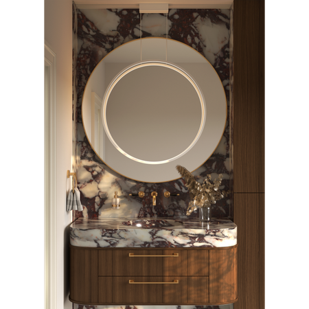 Lampa Wisząca Echo Vertical 90 Kol. Beżowy 4000 - Ramko