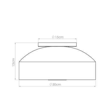 Plafon OMIQ ochra czerwona (SL.1681) - Sollux Lighting