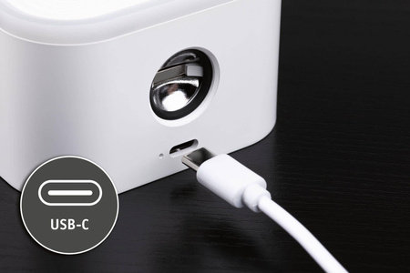 Wielofunkcyjna lampka na biurko, z klipsem, z magnesem , ściemnialna  VARIA DIM USB-C  biały (PL71172) - PAULMANN