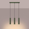 Lampa wisząca LAGOS 3L zielona oliwka (SL.1486) - Sollux Lighting