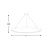 Lampa wisząca CIRCLE 110 (LA0722/1) - Zuma Line