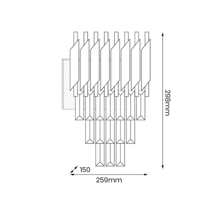 Kinkiet Cristal 2xE14 (ML2412) - Milagro