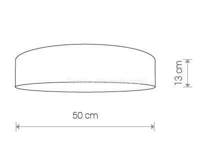 PLAFON TURDA BIAŁY 50 (8952) - Nowodvorski