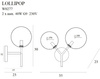 Kinkiet LOLLIPOP (W0277) - MAXlight
