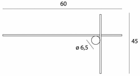 Kinkiet ARNE 60 cm IP44 (W0369) - MAXLIGHT