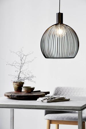 Lampa wisząca AVER Nordlux E27 60W Metal Czarny