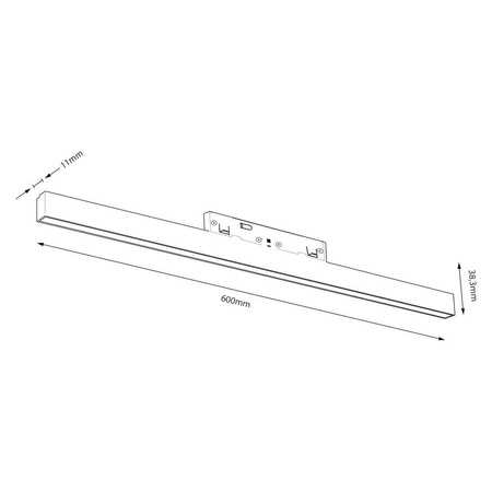 Lampa liniowa do szyny magnetycznej Magnetic track 10mm 20W 3000-6000K (ML2175) - Milagro