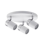 Spotlight Zyli IP44 Rondell max. 3x10W GU10 Biały/Chrom 230V Metal (PL66712) - PAULMANN