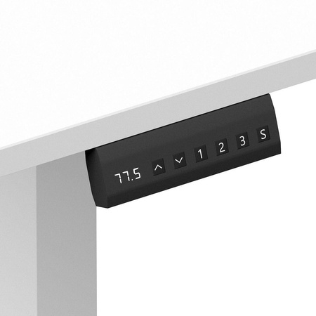 Biurko gamingowe regulowane elektrycznie Control+ 120 Biały (LV0859) - LVN SYSTEM