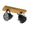 Plafon GATEBECK 2 czarny/drewno (49077 - Eglo)