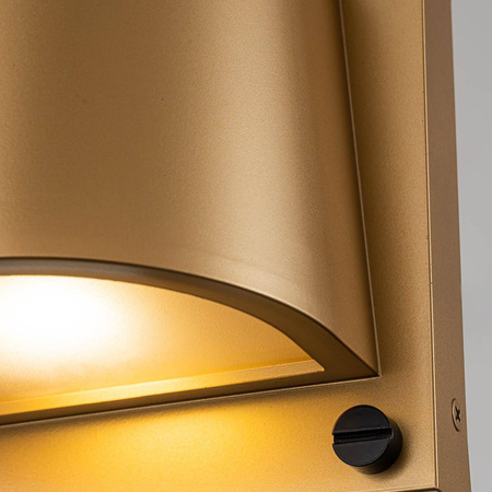 Mała latarnia naścienna Scout - 1 źródło światła - Malowany stary mosiądz (HK-SCOUT-PHB) - Hinkley