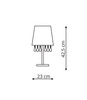 Mona lampa biurkowa srebrna mała (LP-5005/1TS srebrna) - Light Prestige